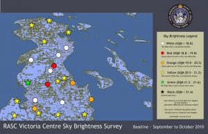 Victoria region Sky Quality Map - North