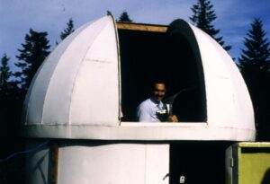Jack Newton in his Victoria Observatory - 1981