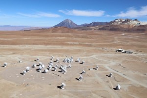 ALMA array in the Atacama desert