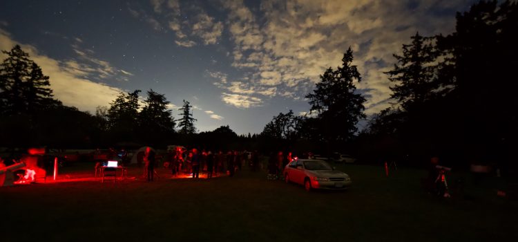 The observing field at night - 2019 RASCals Star Party