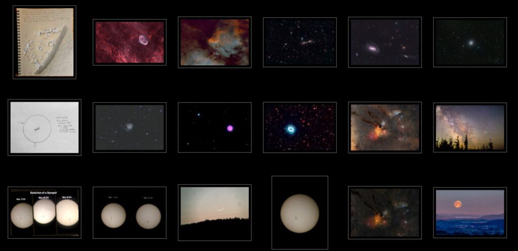 Recent astrophotos and sketches