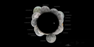 Astronomy Cafe banner - The Earth's Shadow Visualized - composite image