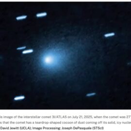 Hubble image of interstellar comet 3I/ATLAS