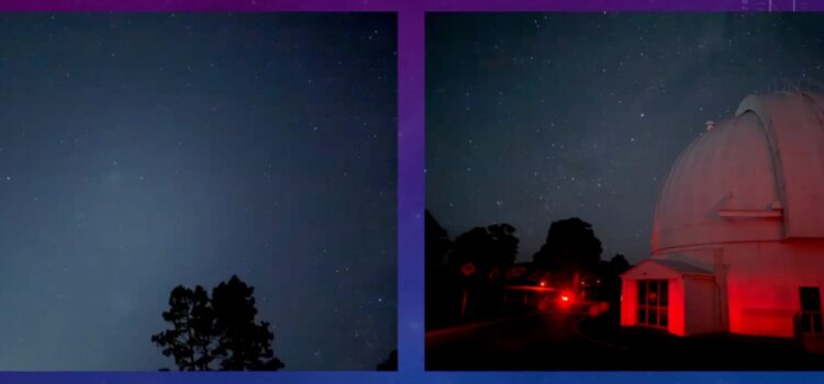 An observatory and the night sky from eastern Australia