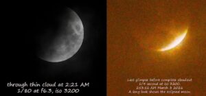 2026 Lunar Eclipse photo series from Victoria by Mike Web