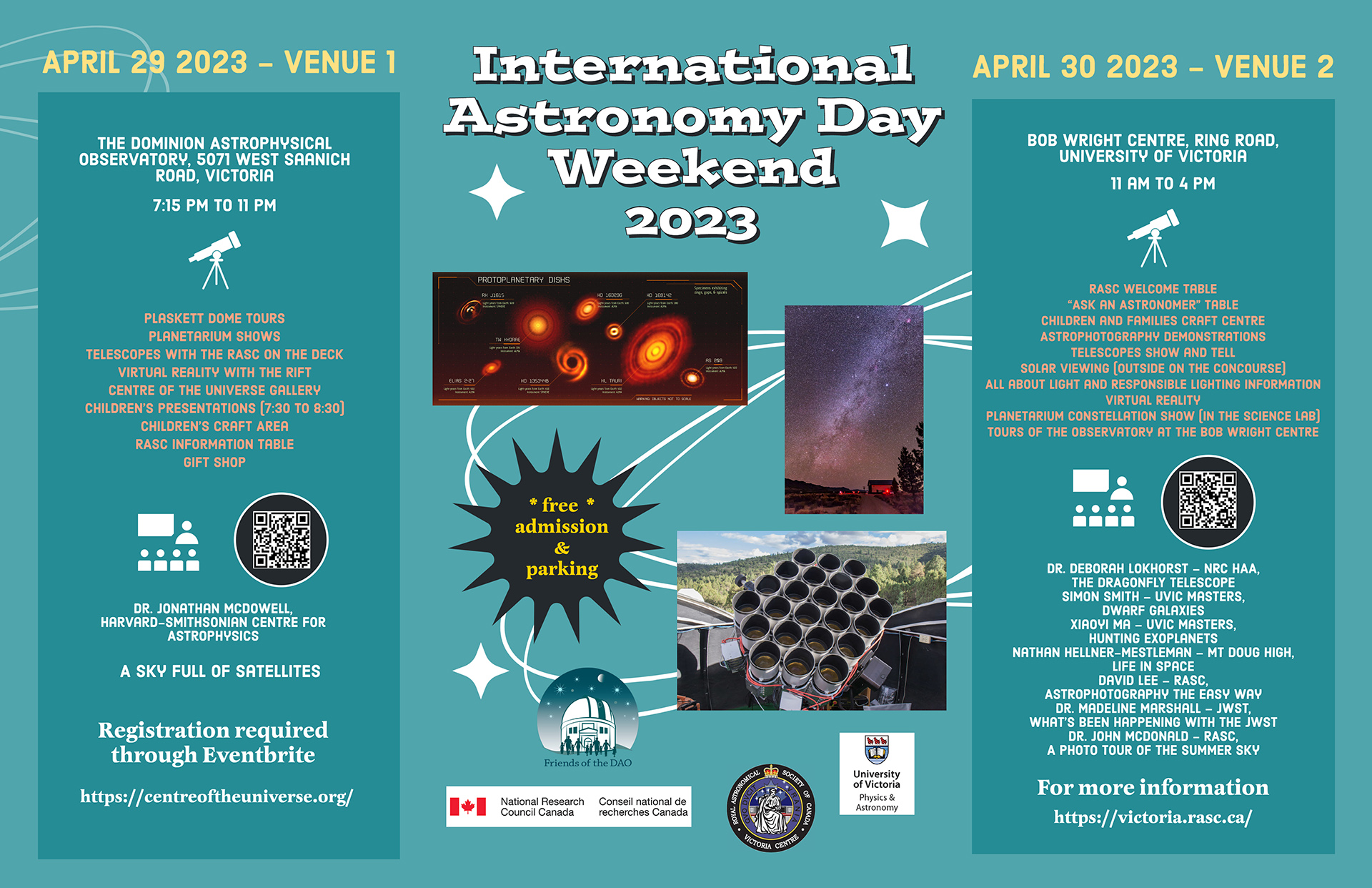 2023 INTERNATIONAL ASTRONOMY DAY IN VICTORIA SET FOR UVIC ON SUNDAY APRIL 30